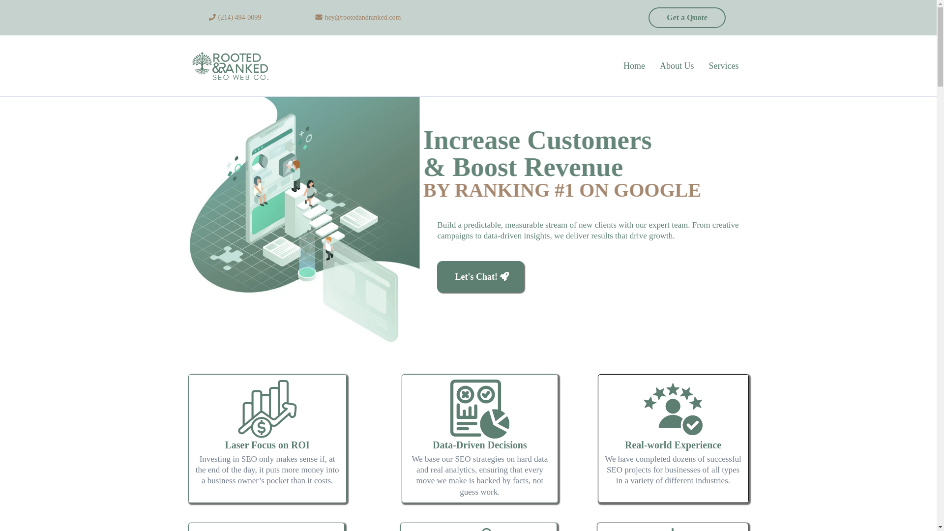 website screenshot of https://rootedranked.com/