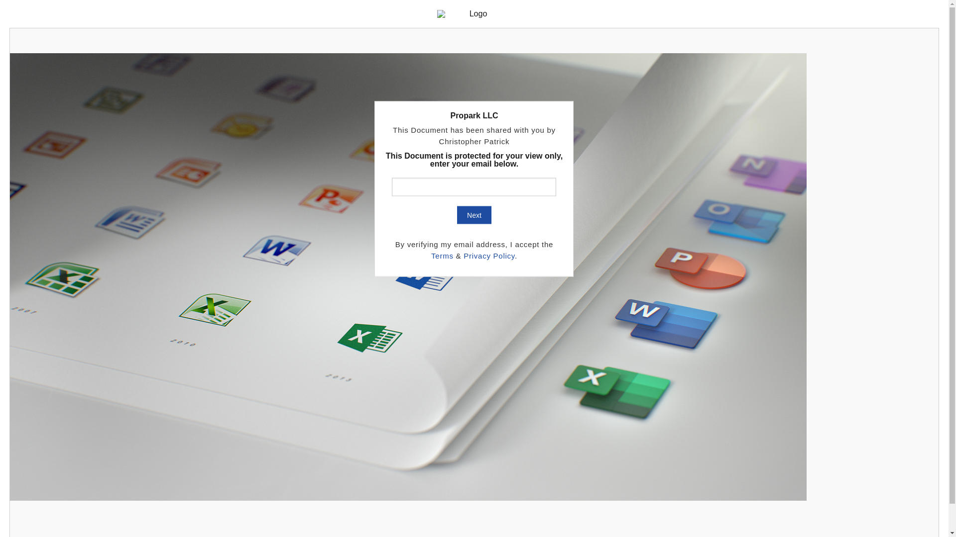website screenshot of https://y9.oeand.click/Proparkllc/openfilenow.html