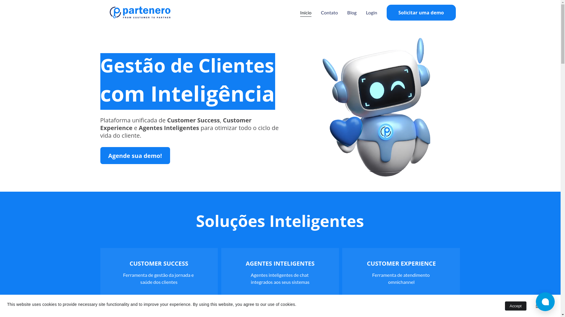 website screenshot of https://partenero.click/