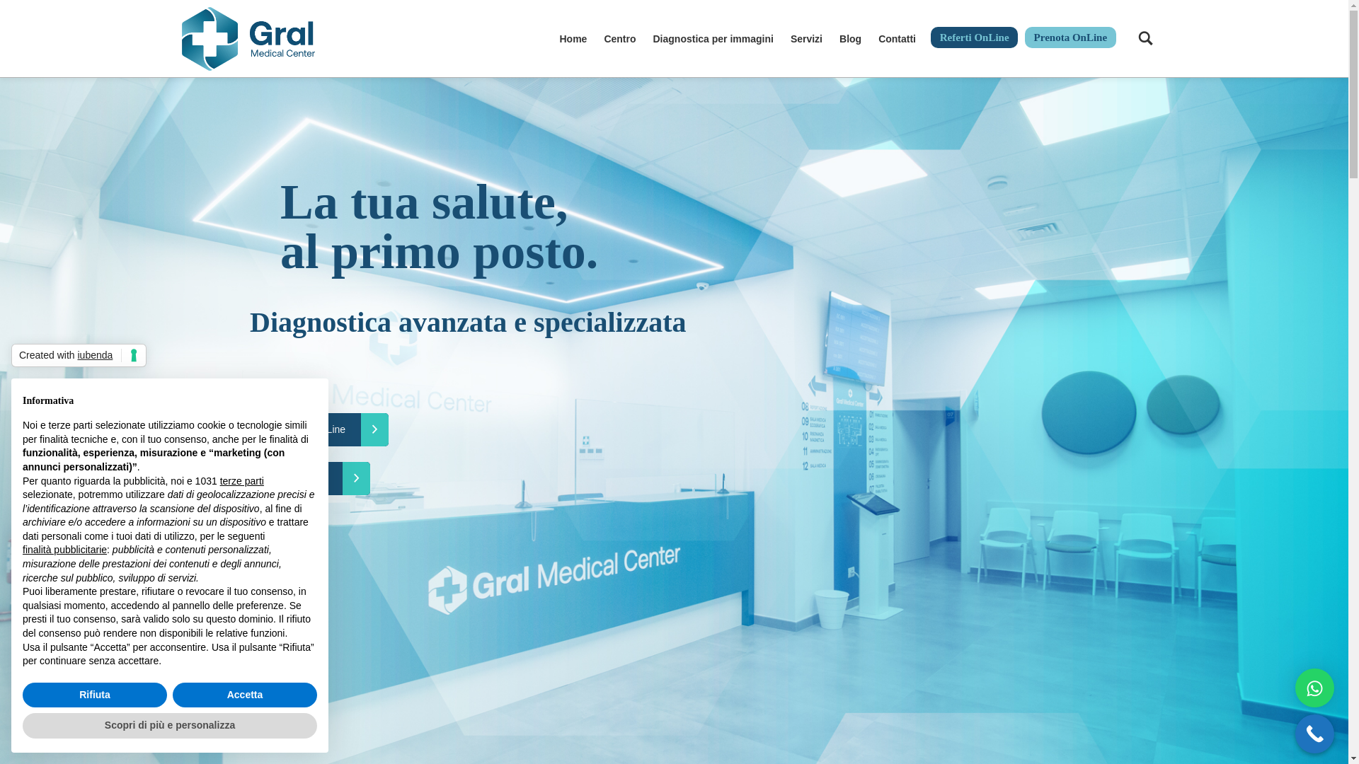 website screenshot of https://centromedicoaltamura.it/