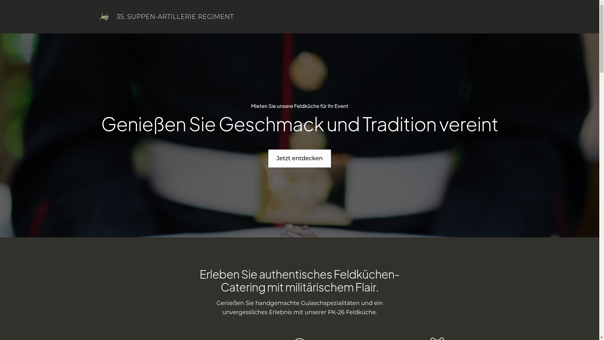 website screenshot of https://suppenartillerie.de/