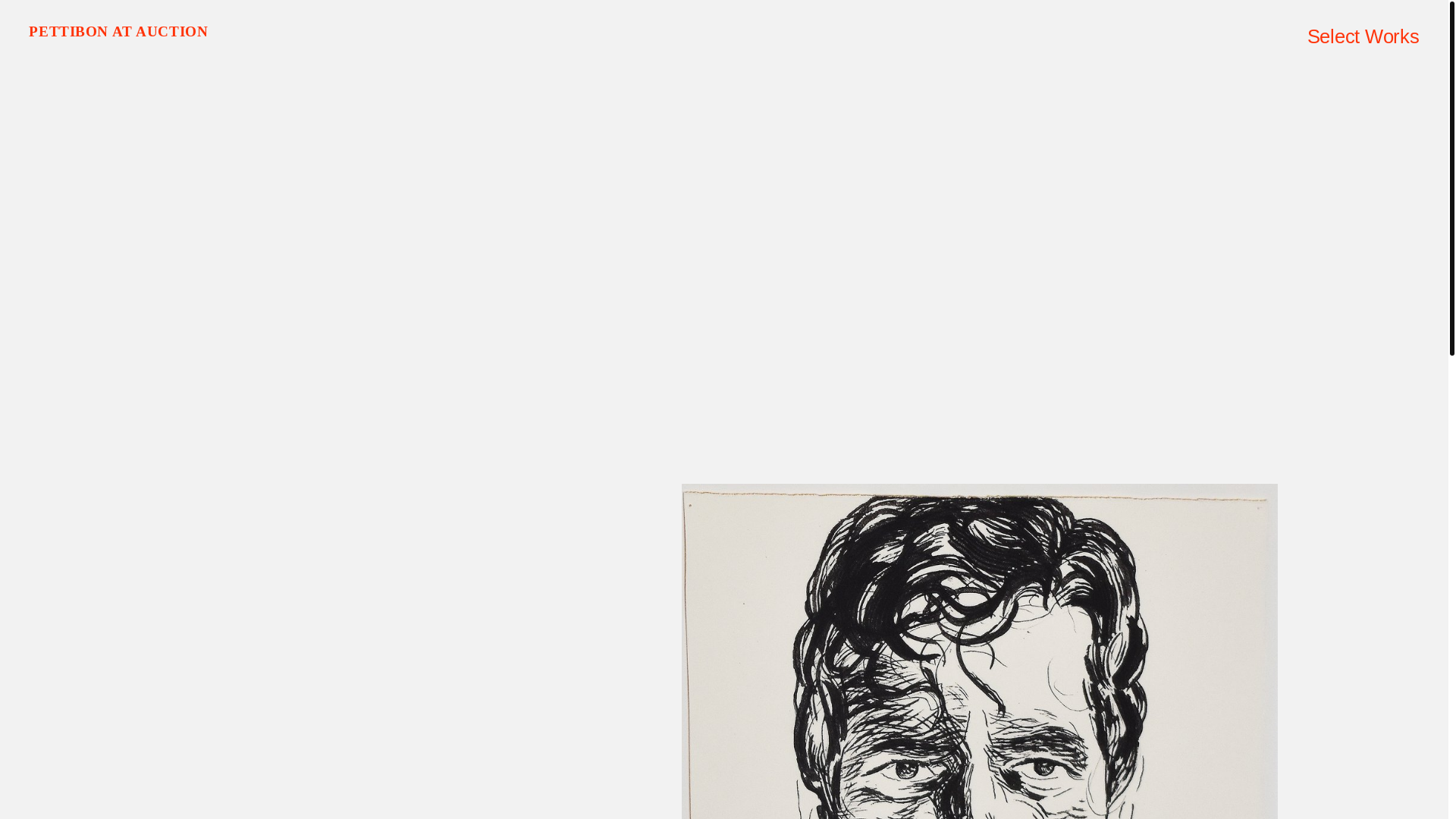 website screenshot of https://pettibonatauction.com/