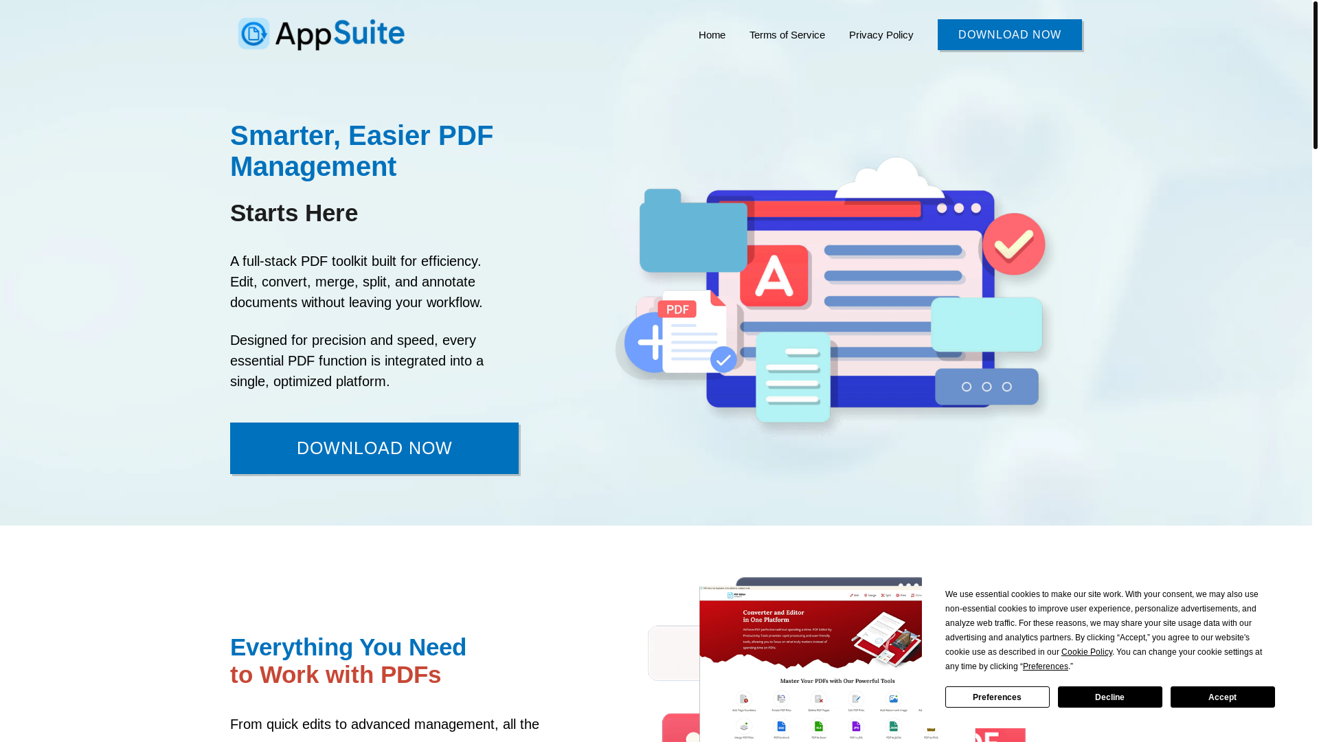 website screenshot of https://pdfartisan.com/