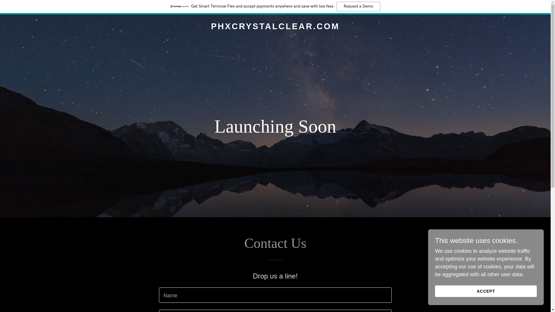 website screenshot of https://phxcrystalclear.com/