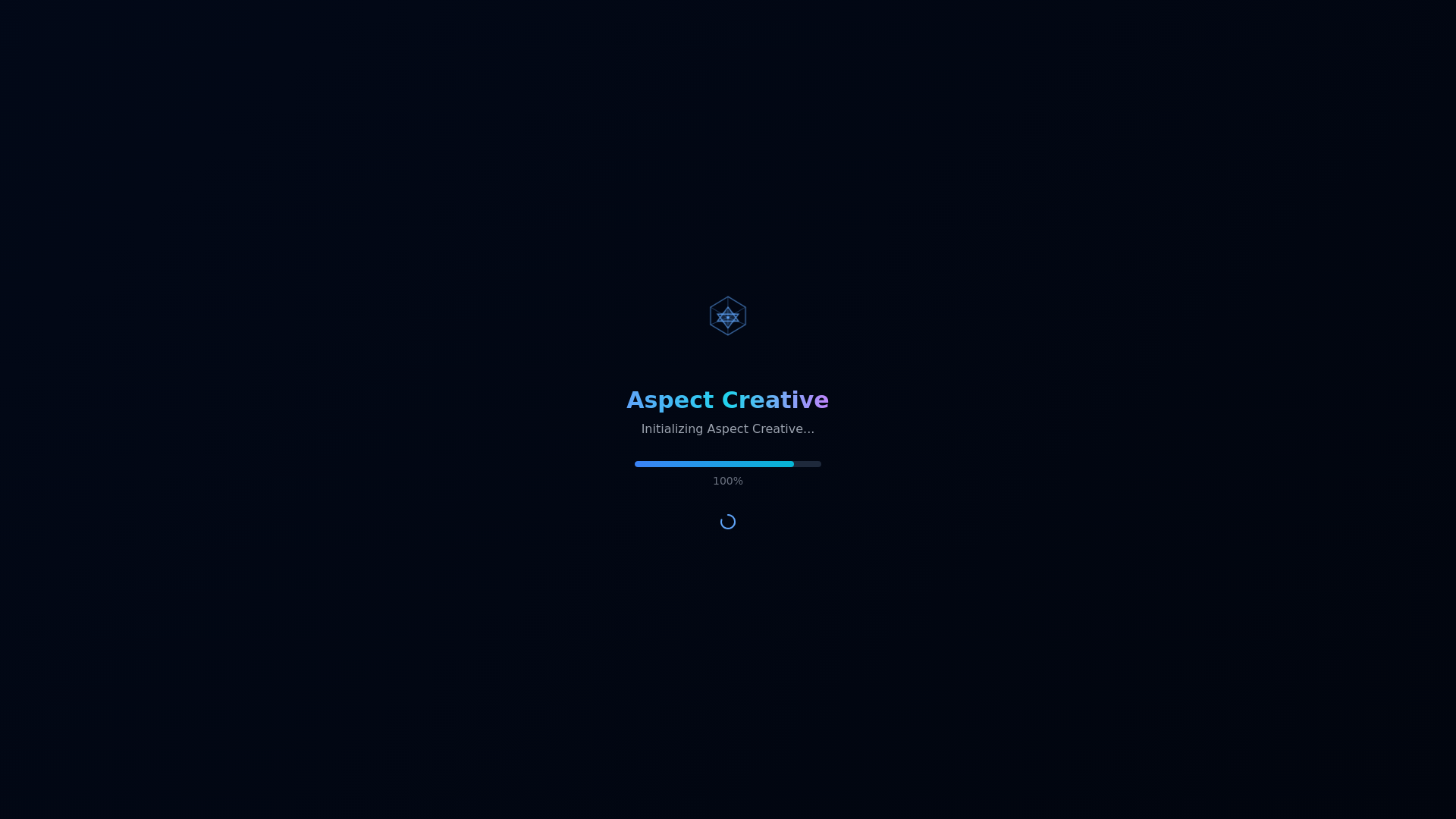 website screenshot of https://aspectcreative.net/