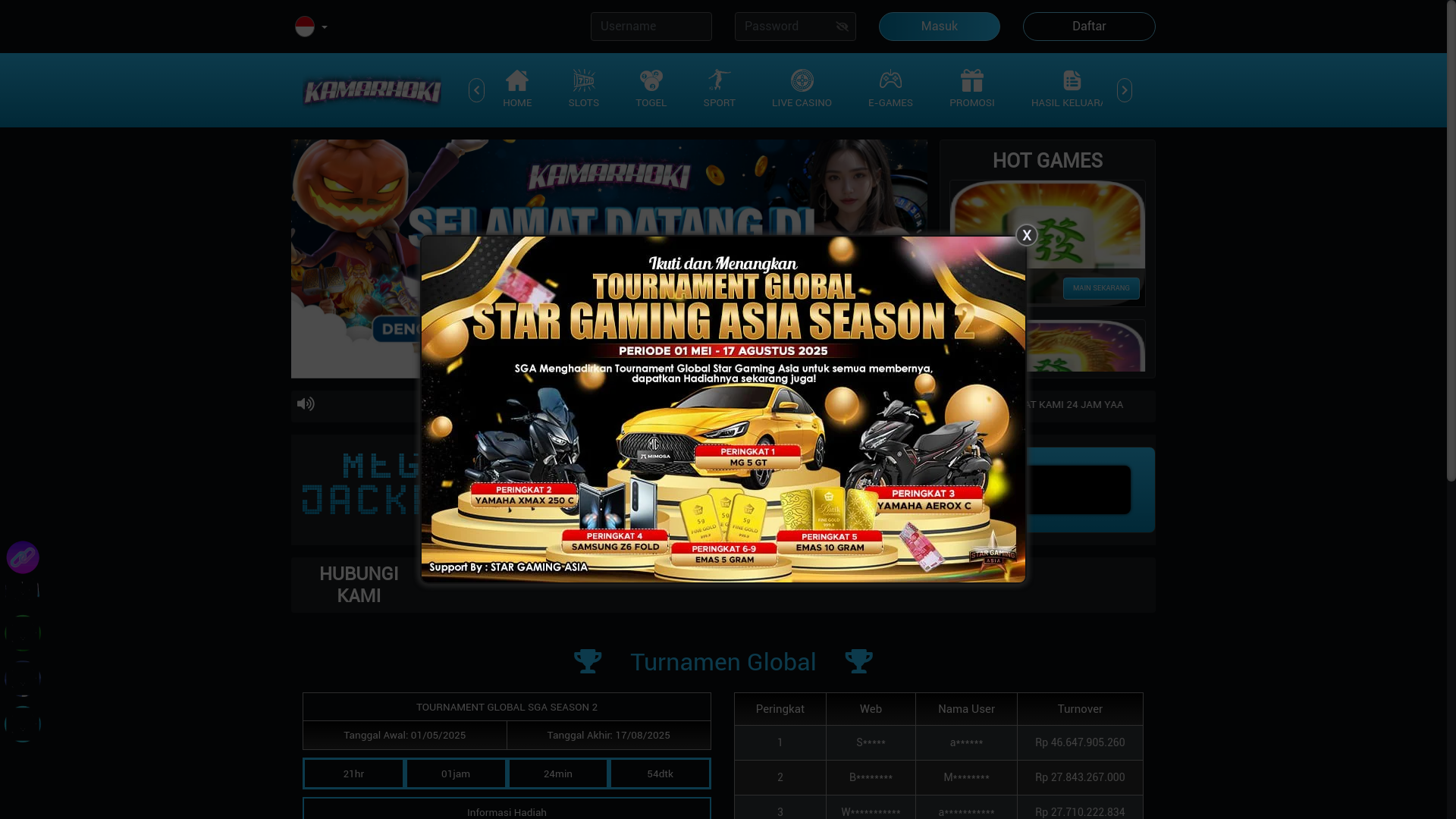 website screenshot of https://kamarhokigood.store/