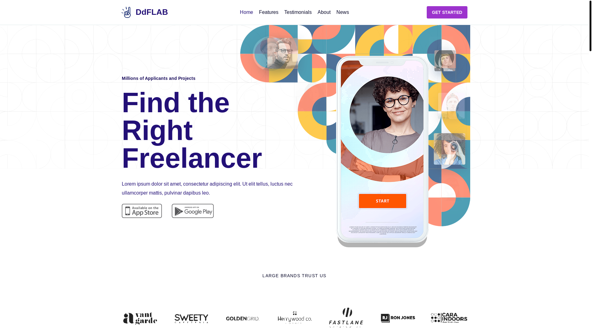 website screenshot of https://ddflab.it/