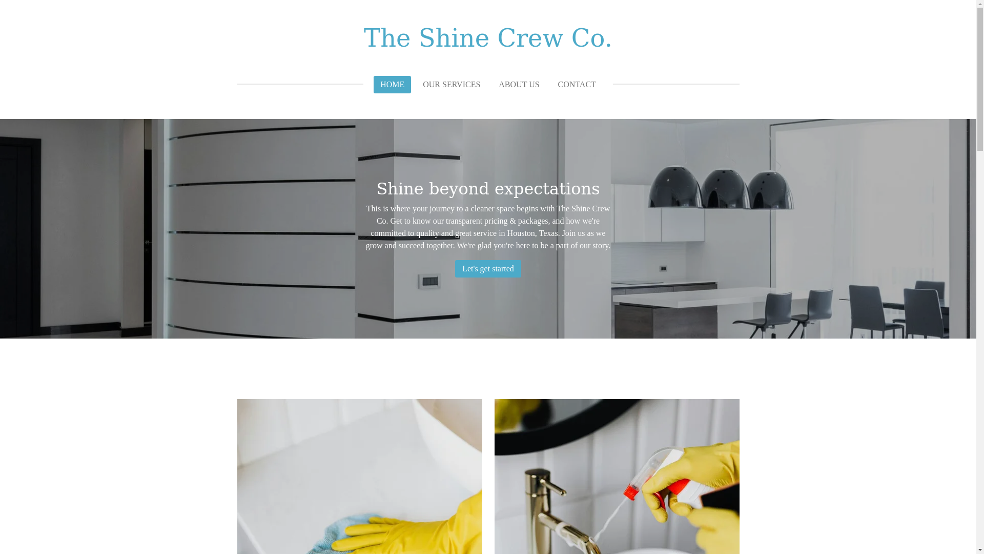 website screenshot of https://theshinecrewtx.com/
