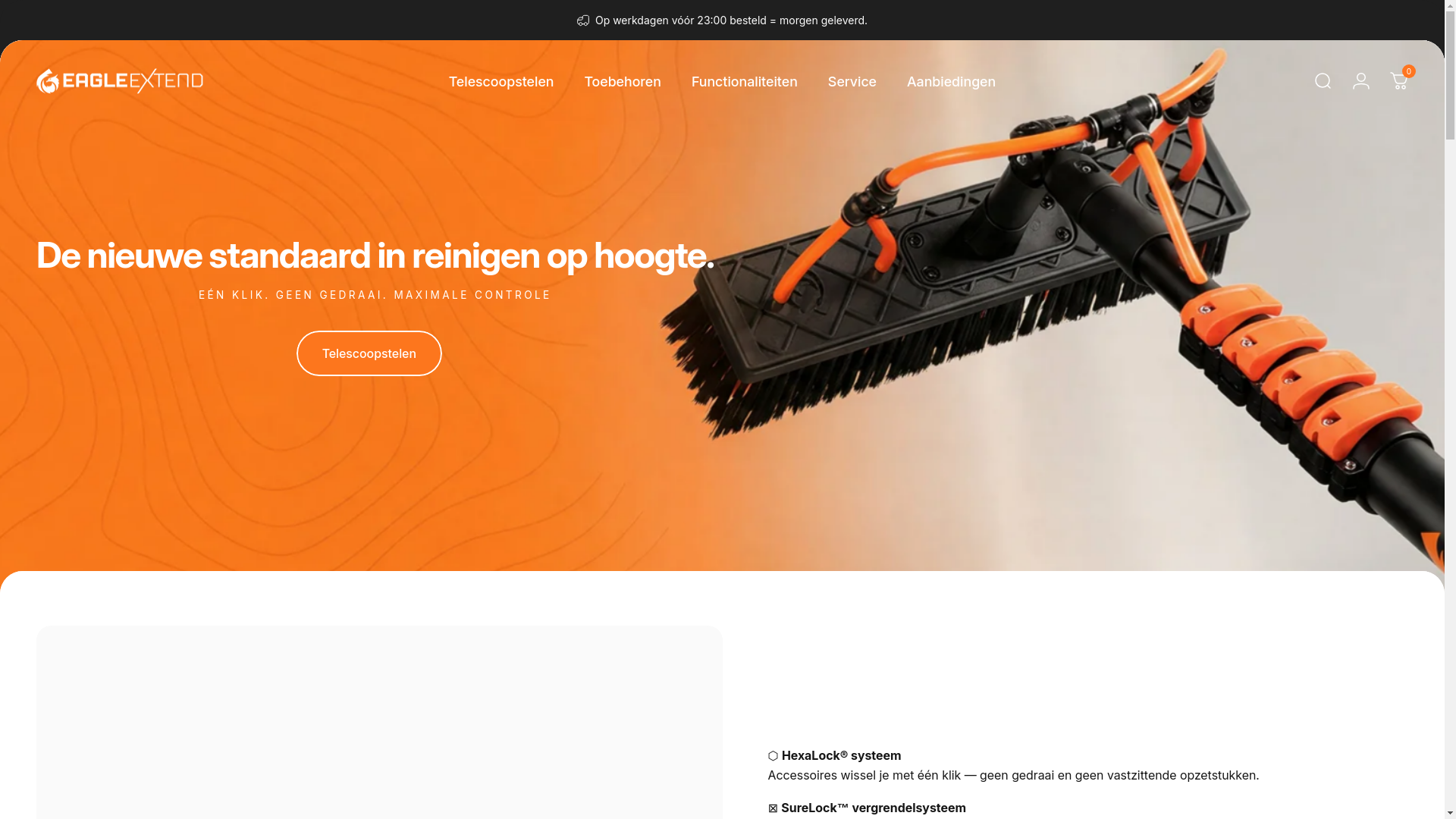 website screenshot of https://eagleextend.eu/