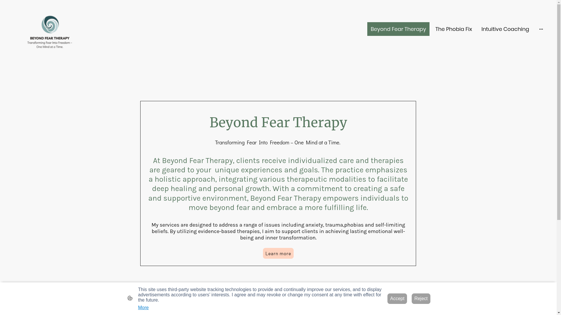 website screenshot of https://resources-beyondfeartherapy.com/