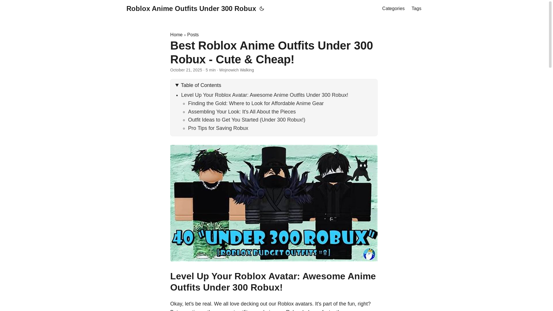 website screenshot of https://roblox-anime-outfits-under-300-robux.pages.dev/