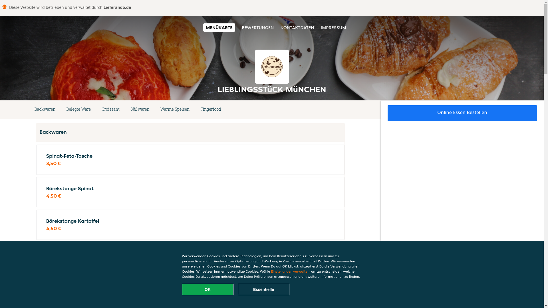 website screenshot of https://lieblingsstuck-munchen.de/