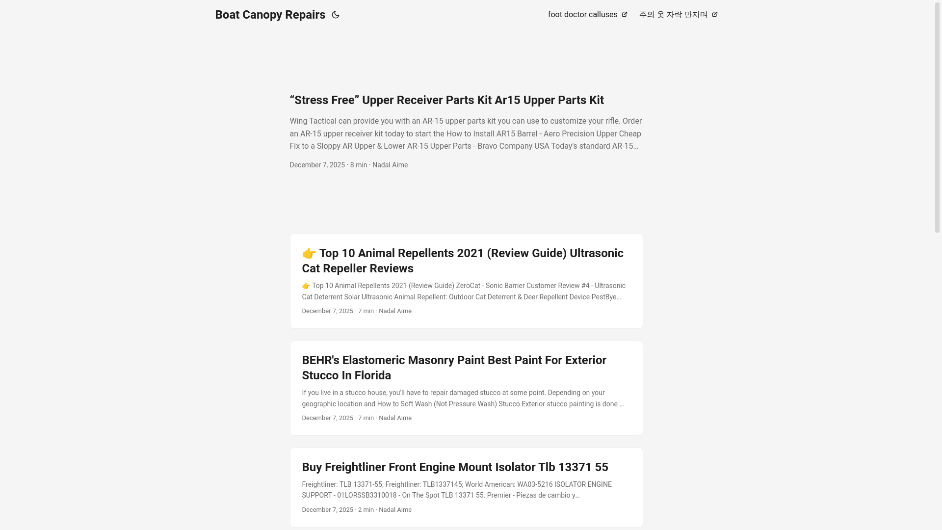 website screenshot of https://boatcanopyrepairs.pages.dev/