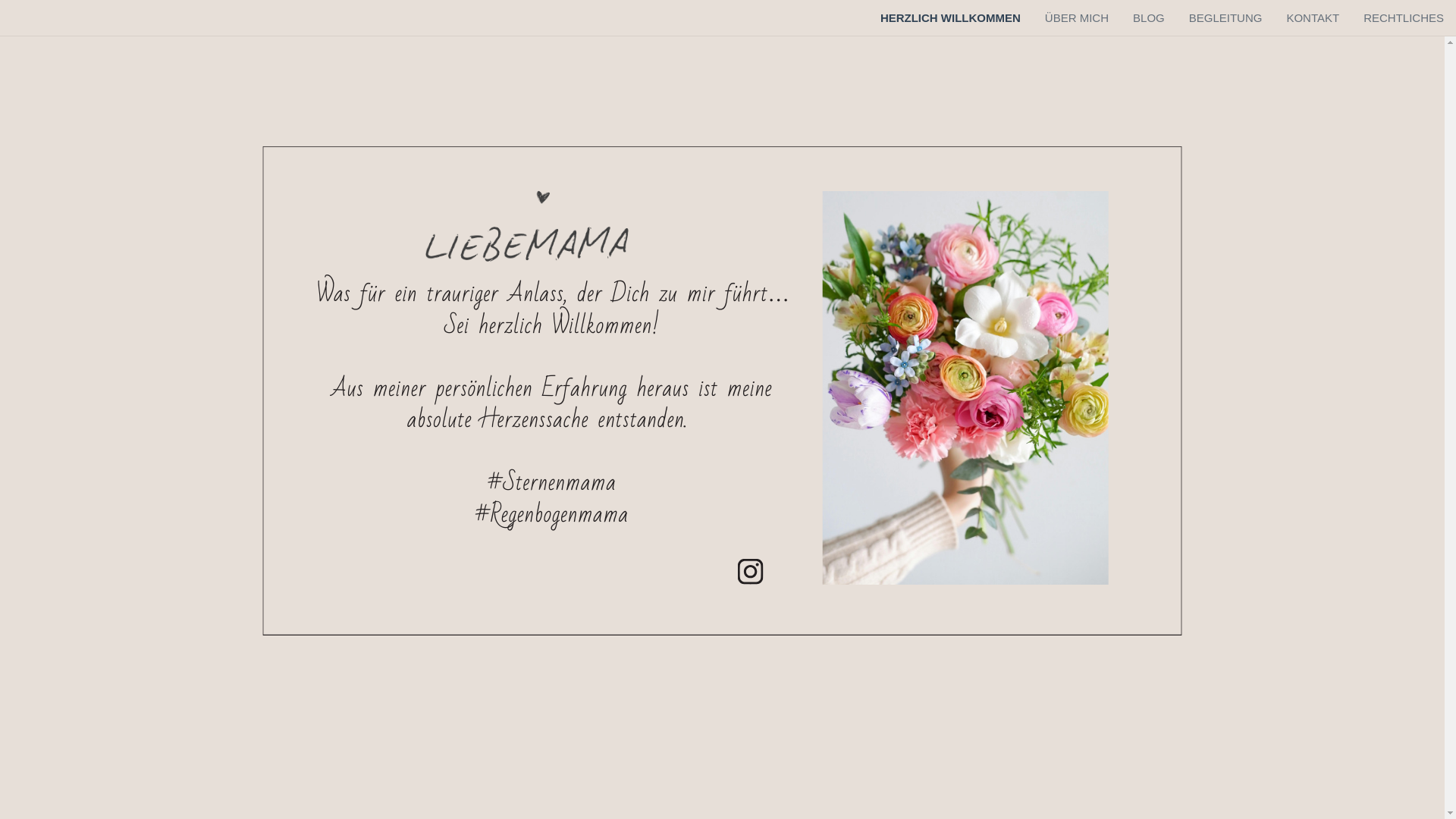 website screenshot of https://liebe-mama.com/