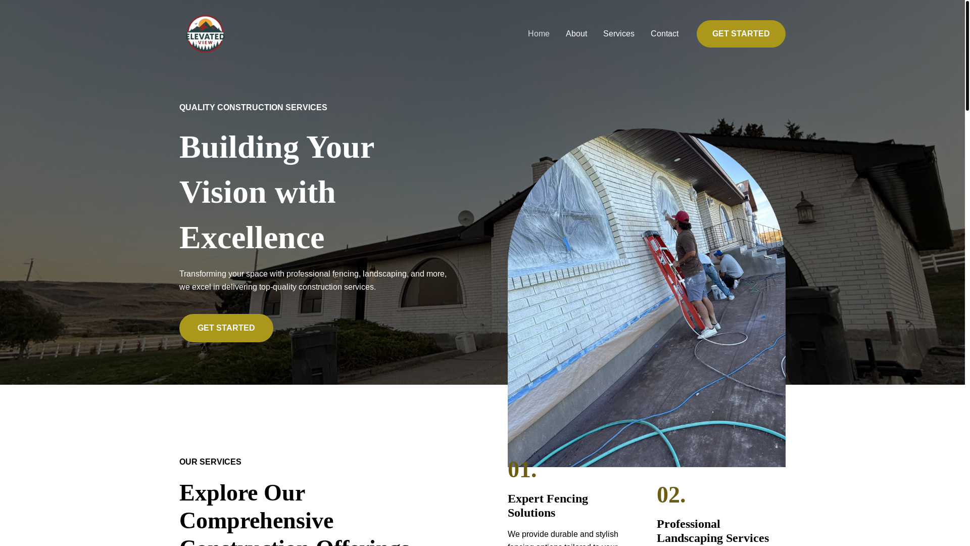 website screenshot of https://elevatedviewllc.com/