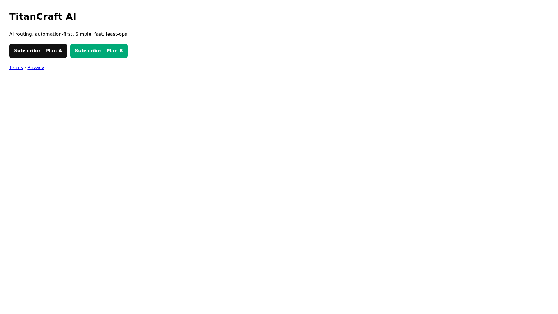 website screenshot of https://titancraft-site.pages.dev/
