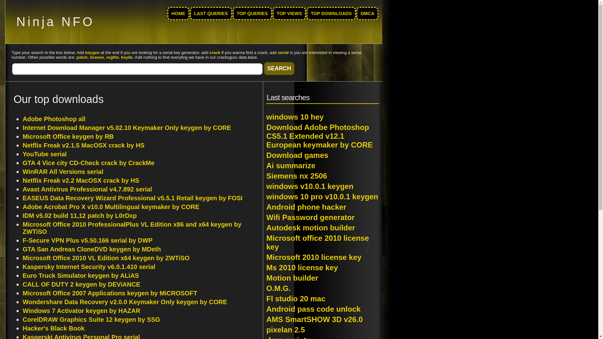 website screenshot of https://keygenninja.com/