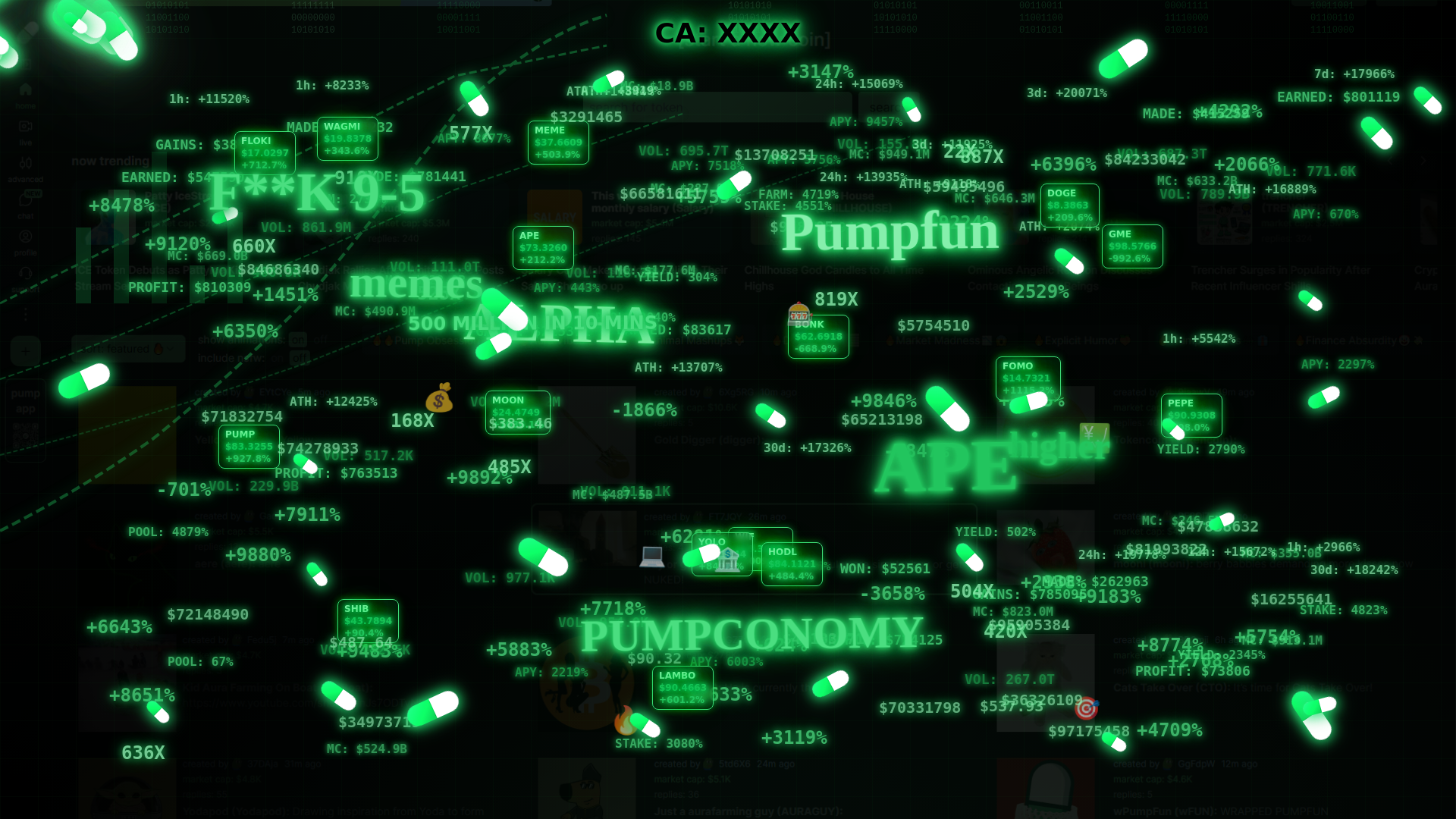 website screenshot of https://pumpalive.fun/