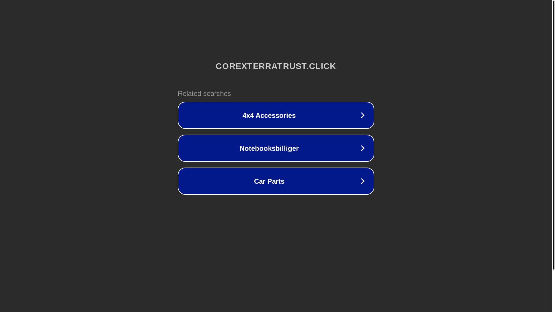 website screenshot of https://corexterratrust.click/