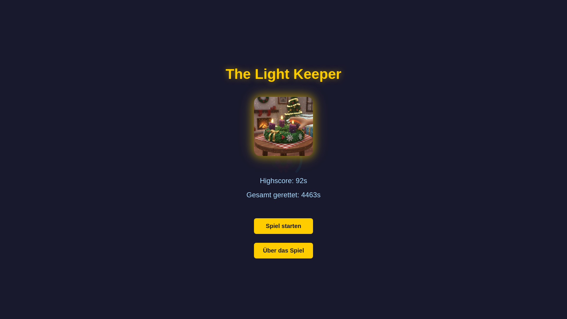 website screenshot of https://thelightkeeper.app/