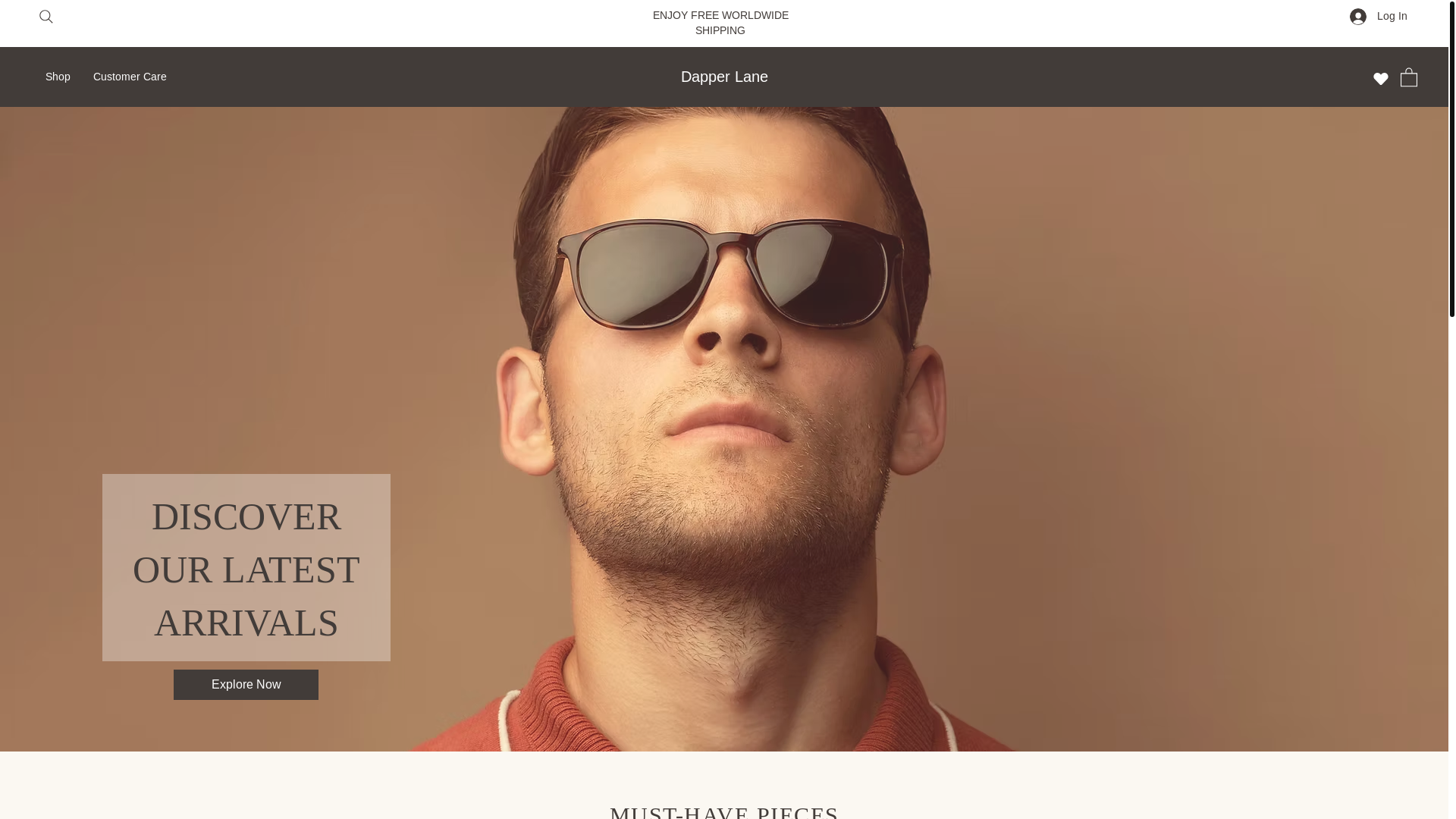 website screenshot of https://dapperlaneco.com/