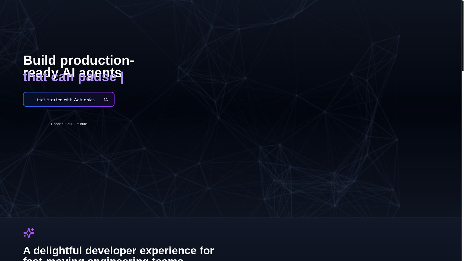 website screenshot of https://actuonics.xyz/