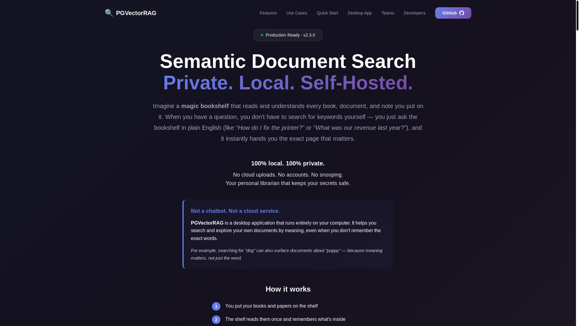 website screenshot of https://ragvault.net