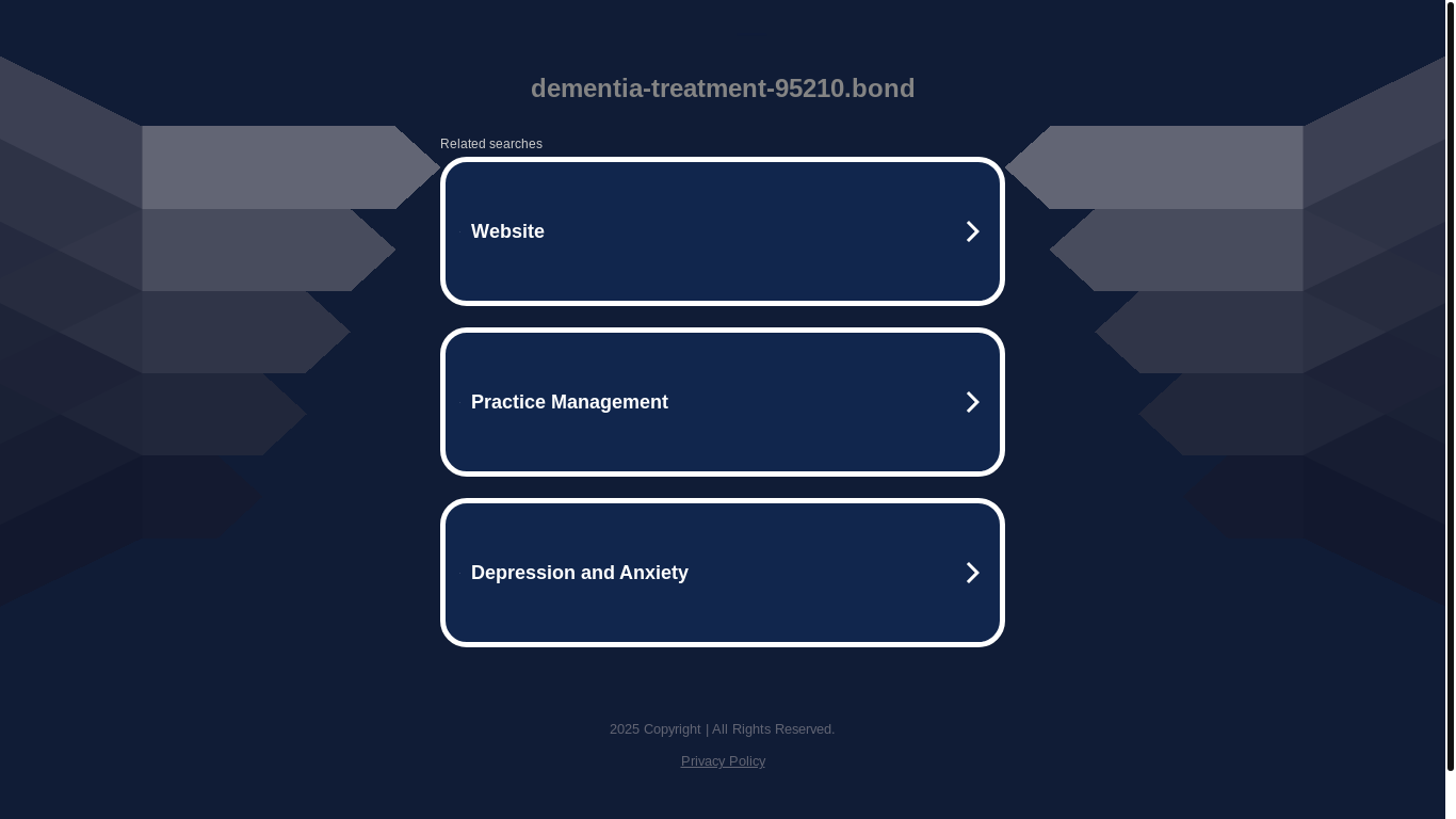 website screenshot of https://dementia-treatment-95210.bond/