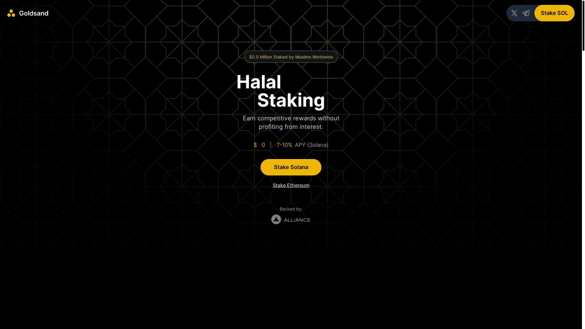 website screenshot of https://staking-mvp.pages.dev/