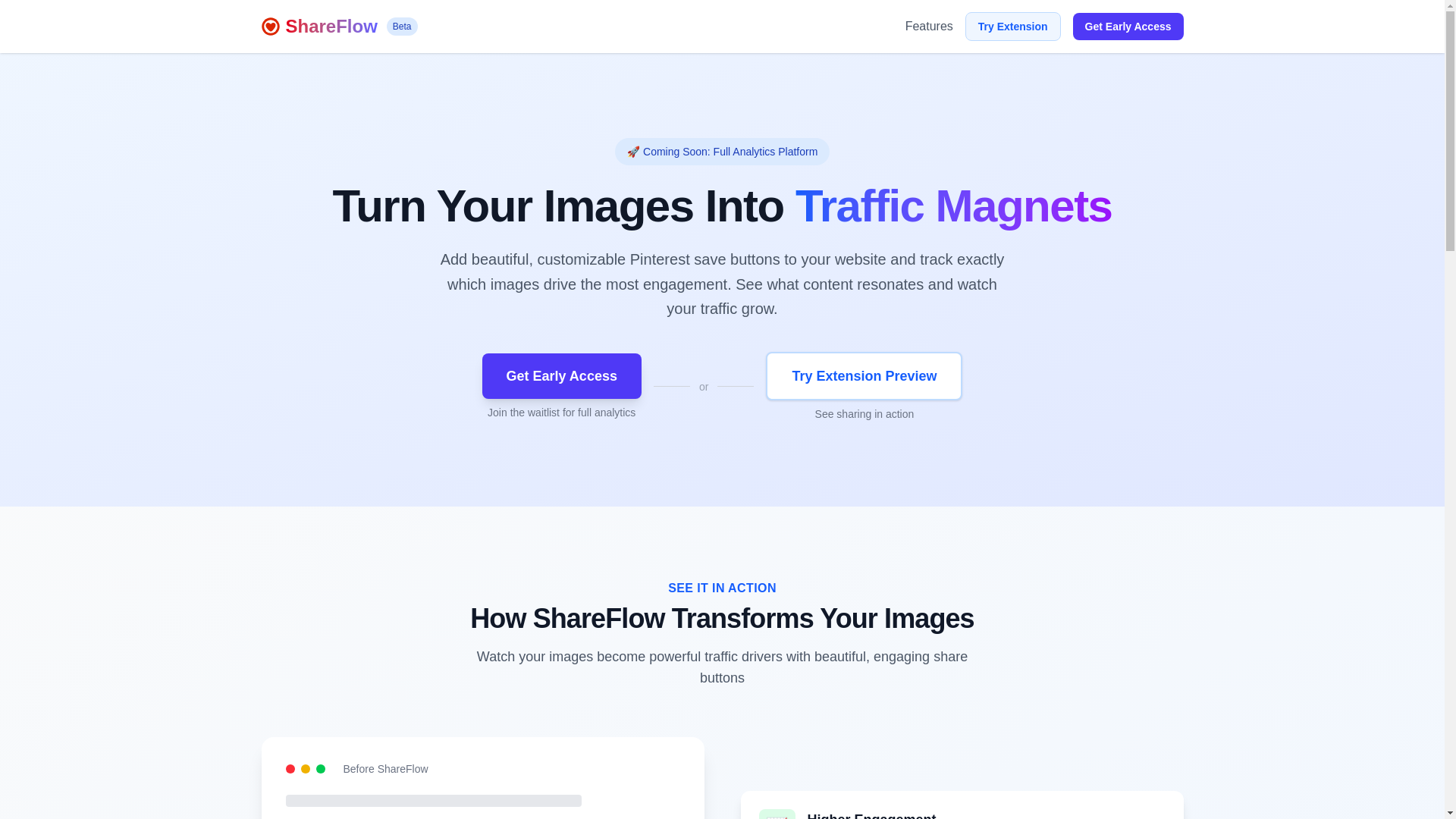 website screenshot of https://shareflow.pages.dev/