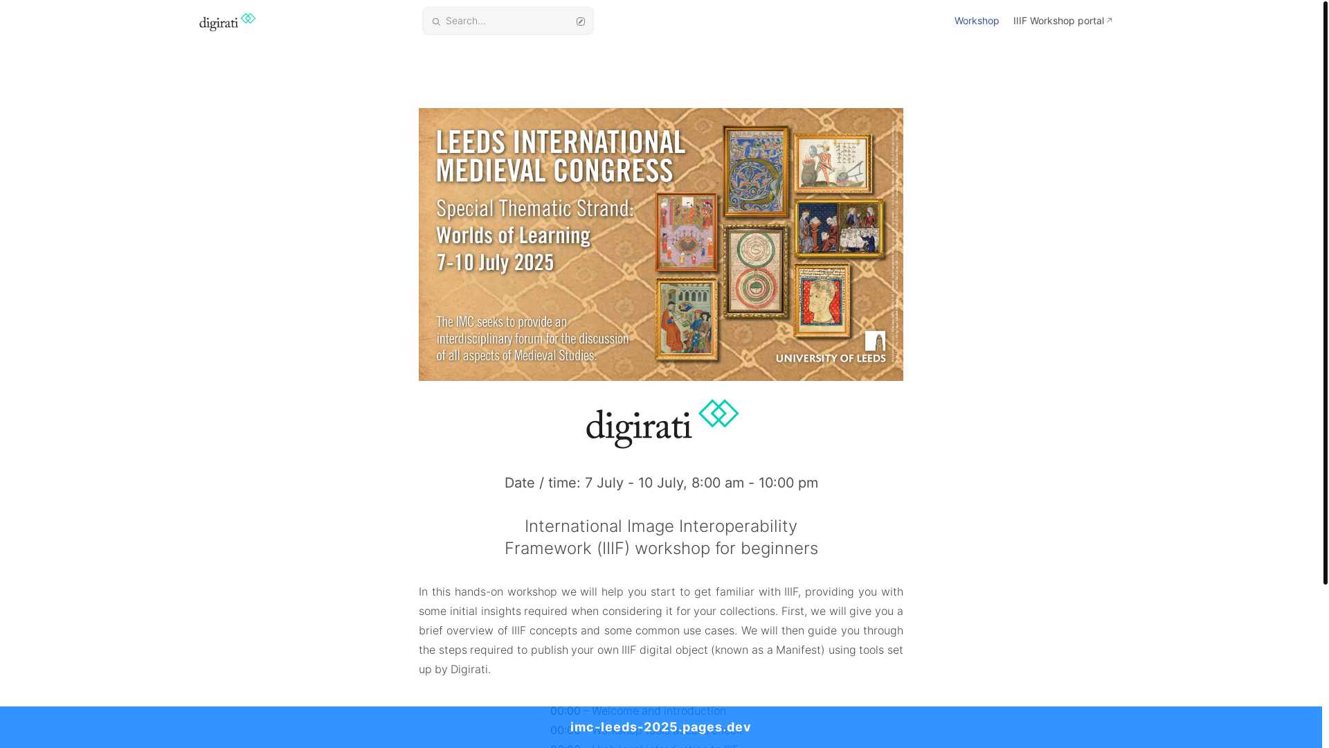 website screenshot of https://imc-leeds-2025.pages.dev/