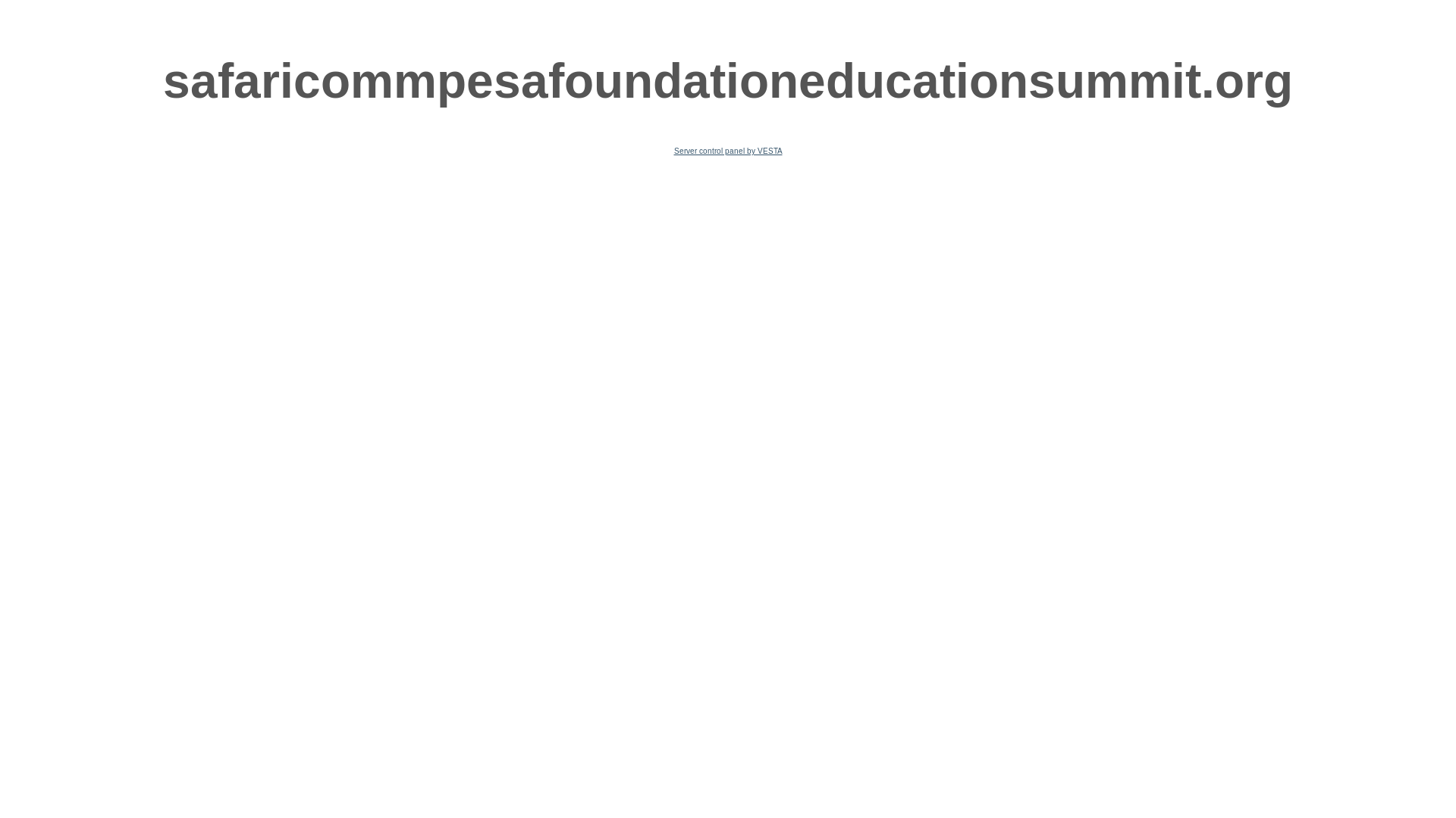 website screenshot of https://safaricommpesafoundationeducationsummit.org/