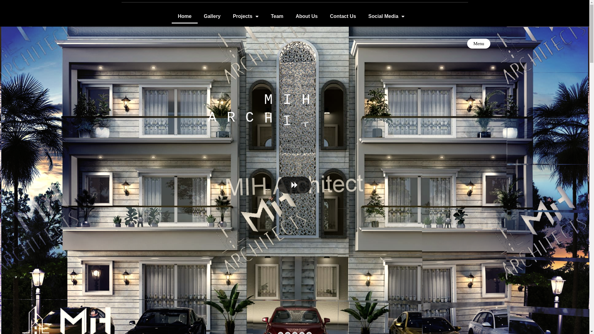 website screenshot of https://miharchitects.co.in/