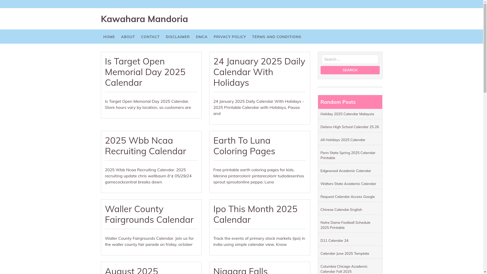 website screenshot of https://kawaharamandoria.pages.dev/