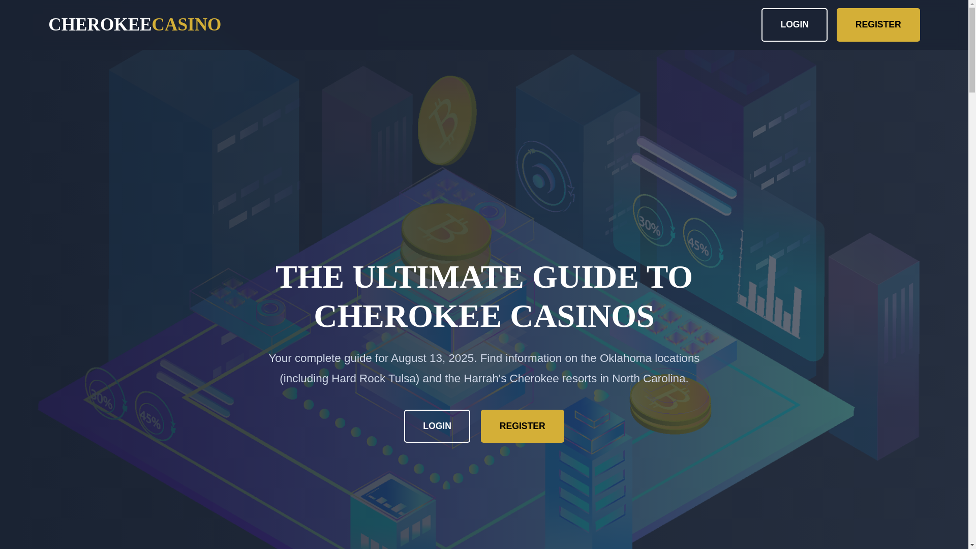 website screenshot of https://cherokeecasino.lol/