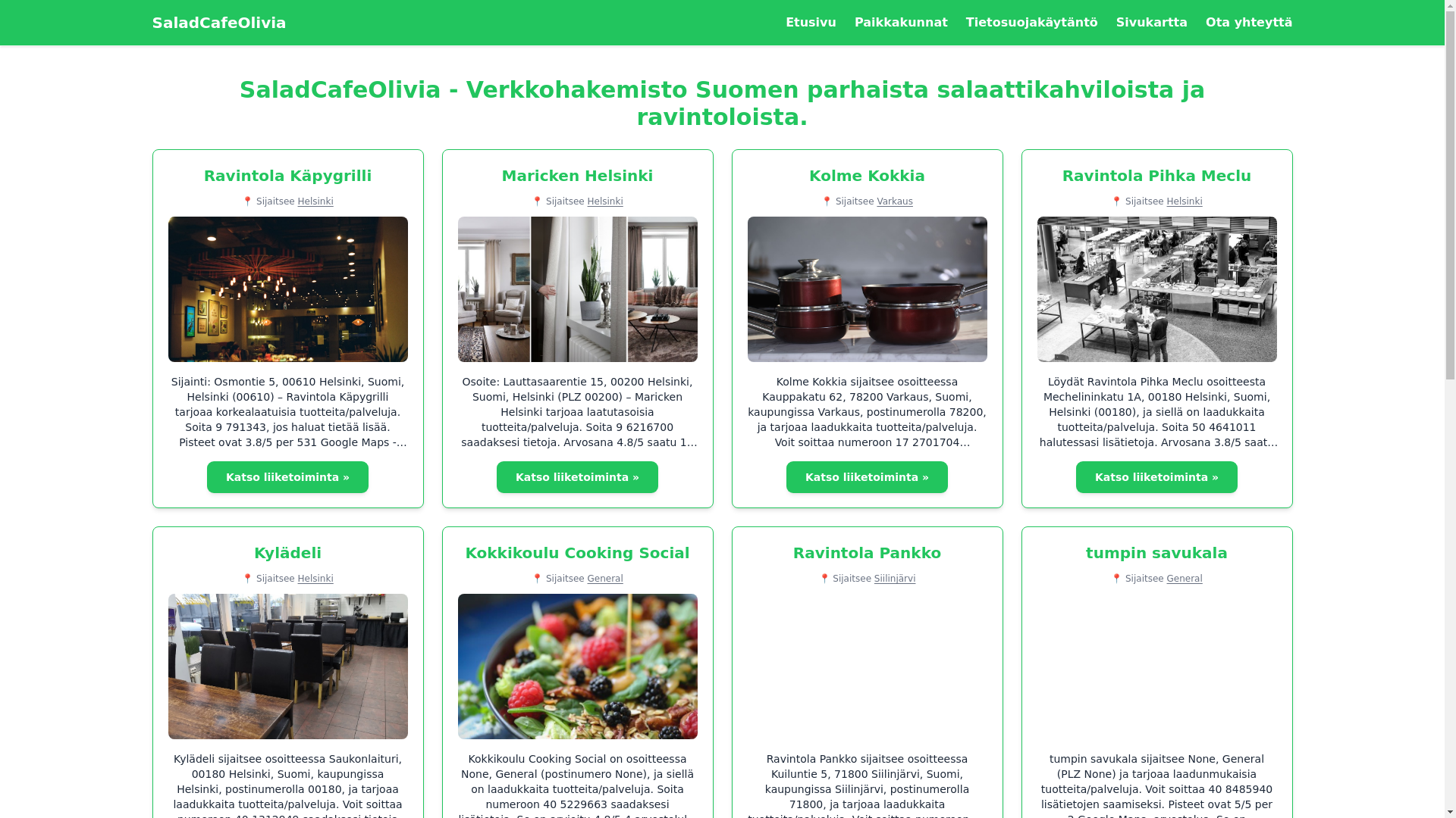 website screenshot of https://saladcafeolivia-fi.pages.dev/