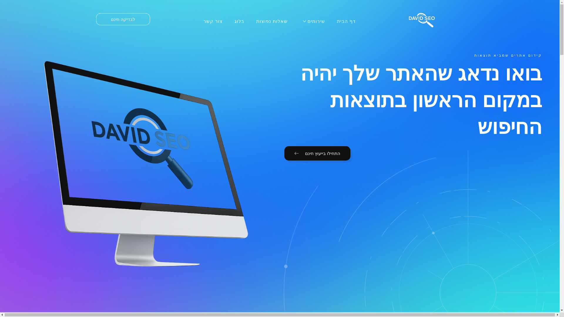 website screenshot of https://david-seo.com/