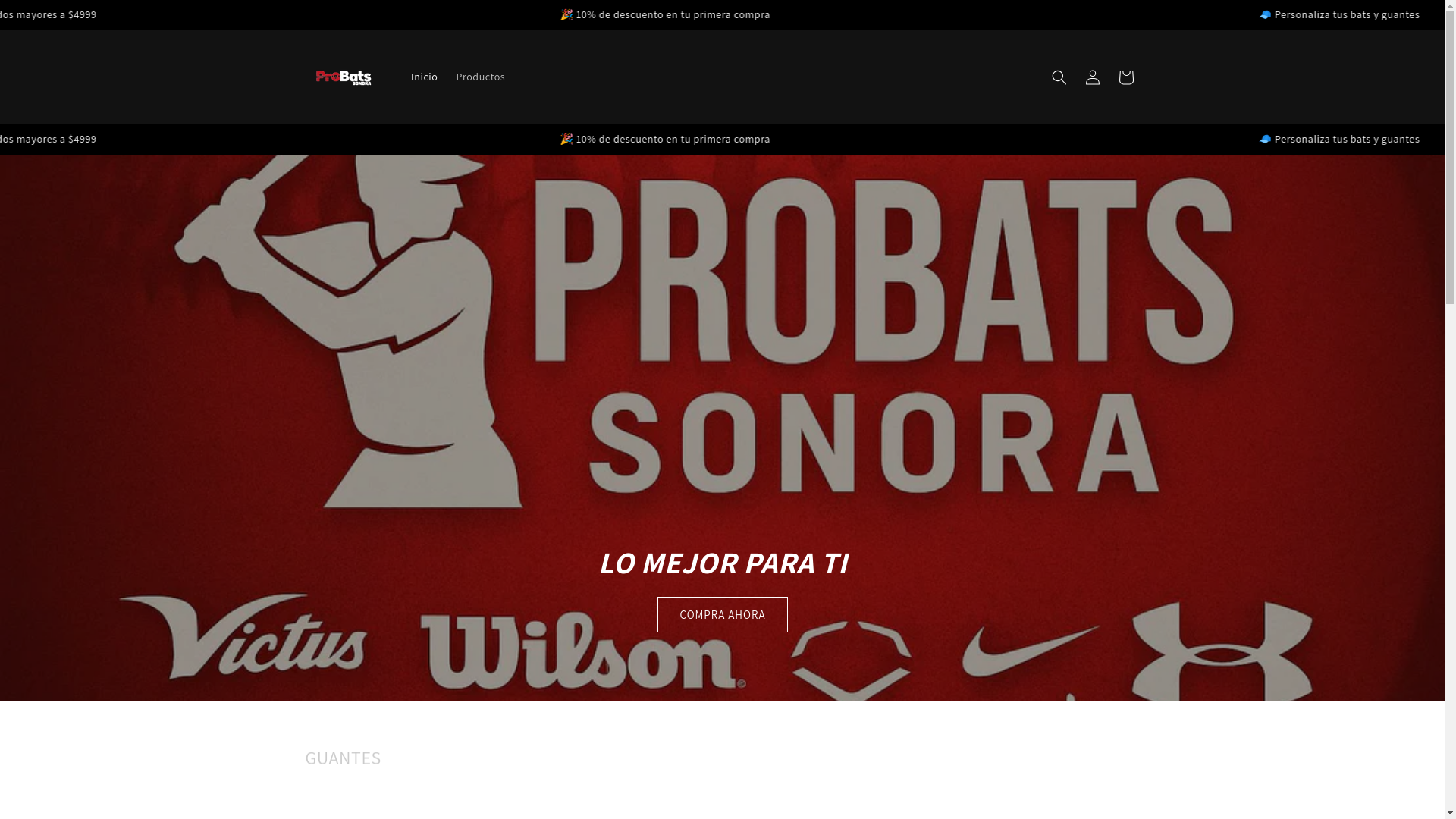 website screenshot of https://probatssonora.com/