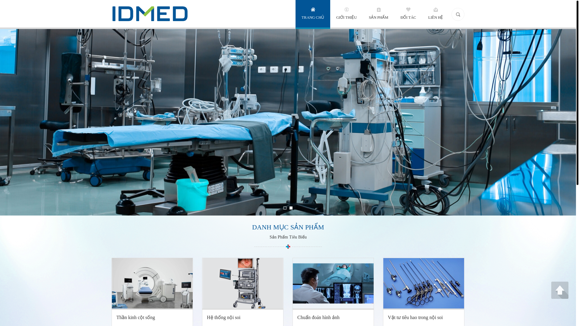 website screenshot of https://idmedvn.vn/