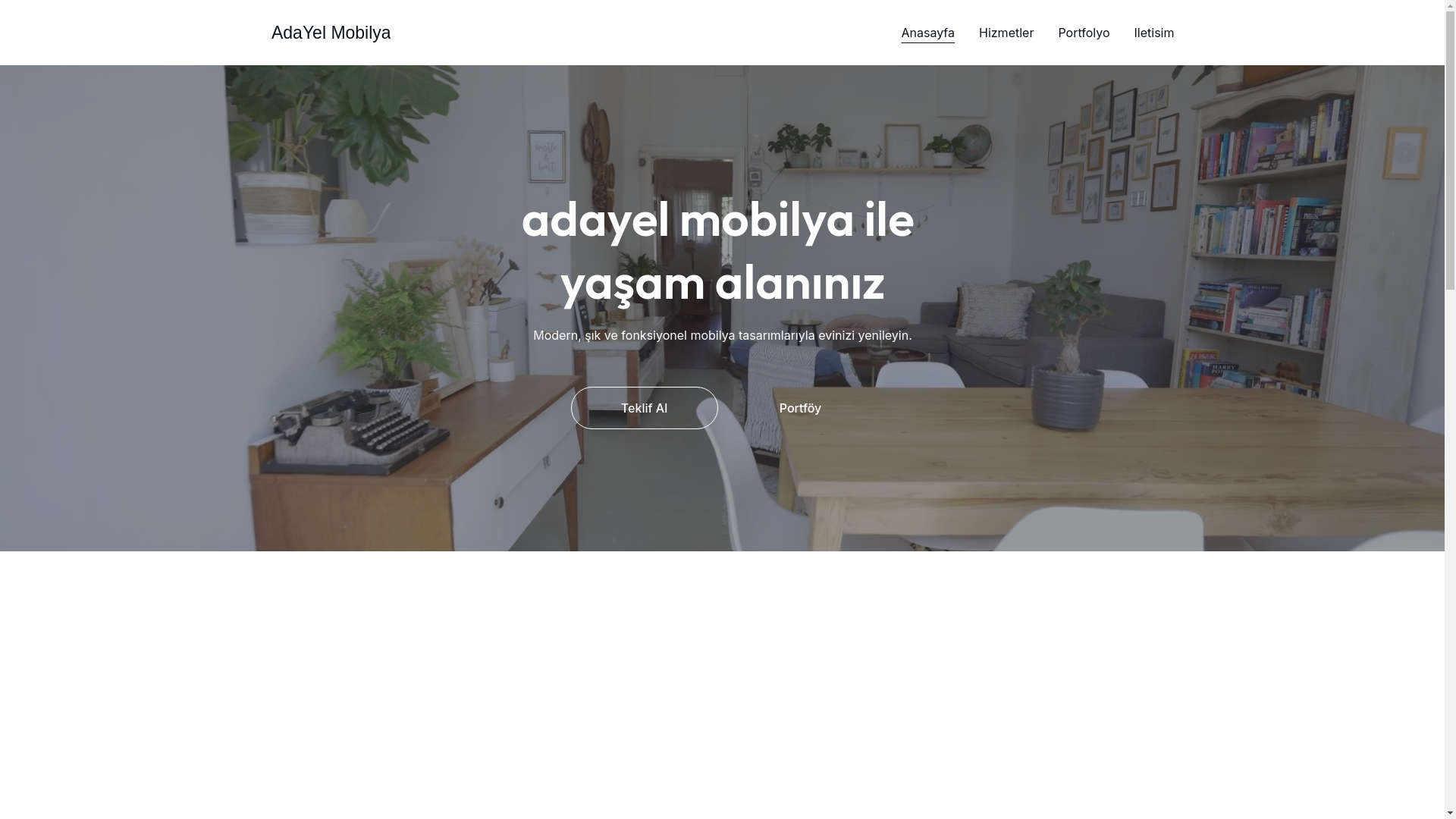 website screenshot of https://adayelmobilya.com/