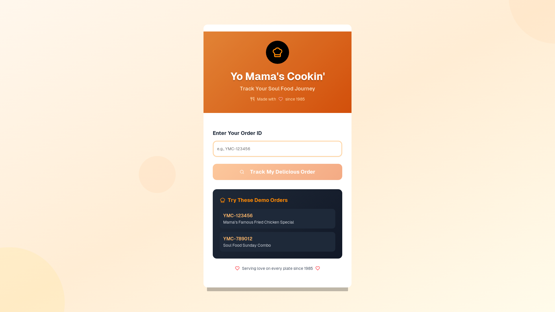 website screenshot of https://trackymc.com/