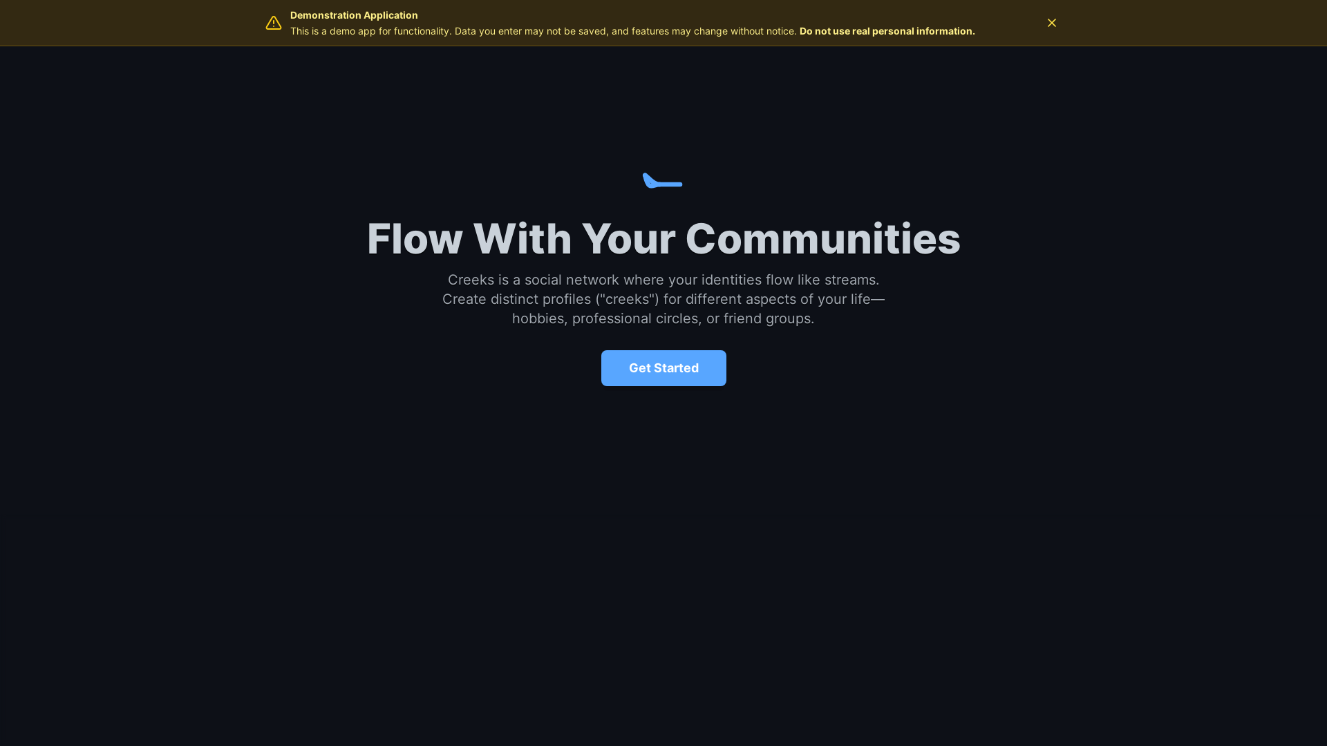 website screenshot of https://creeks.kr/