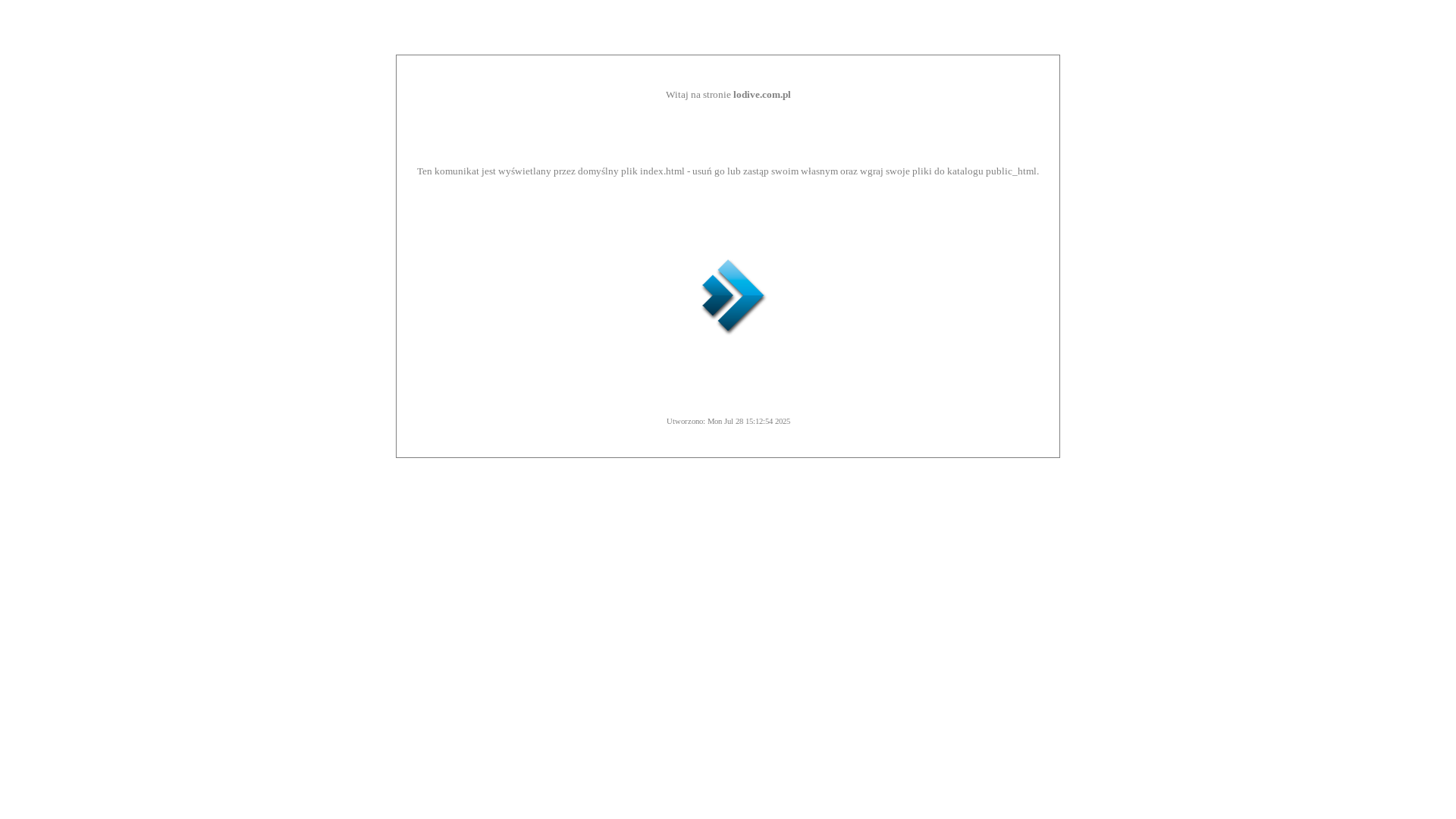 website screenshot of https://lodive.com.pl/