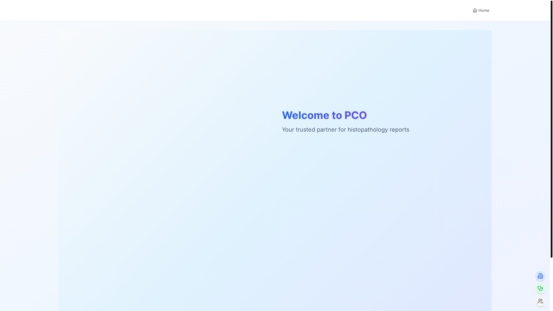 website screenshot of https://pcoclients.com/