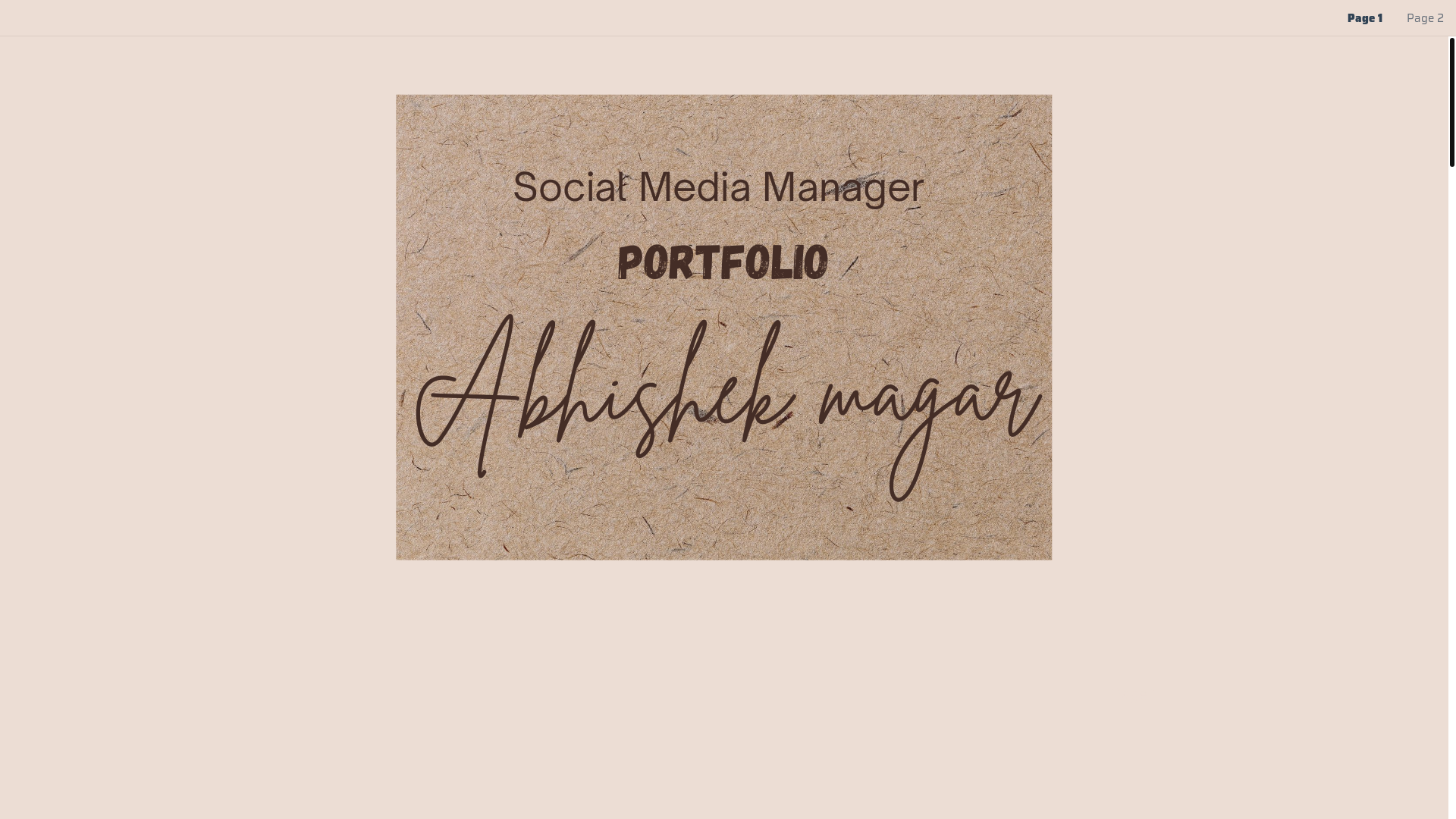 website screenshot of https://abhishekmagar.com/