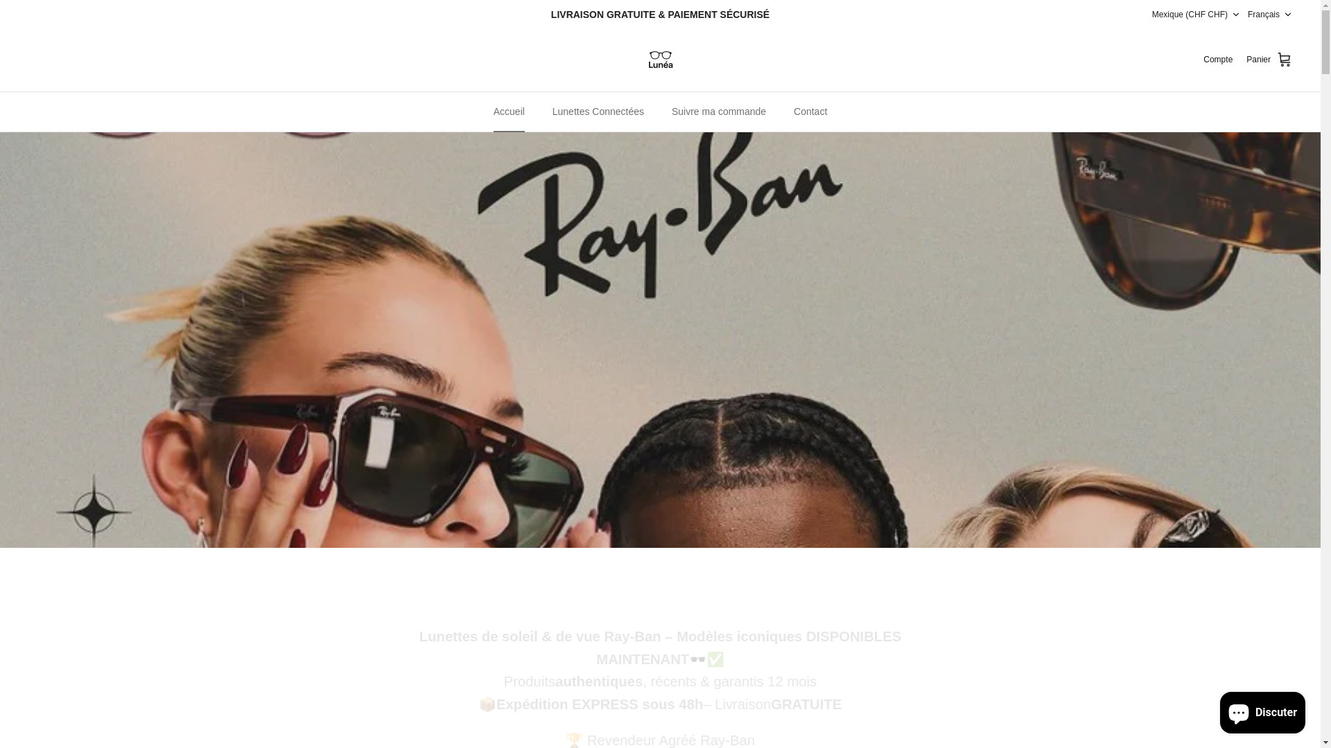 website screenshot of https://lunea-lunettes.store/