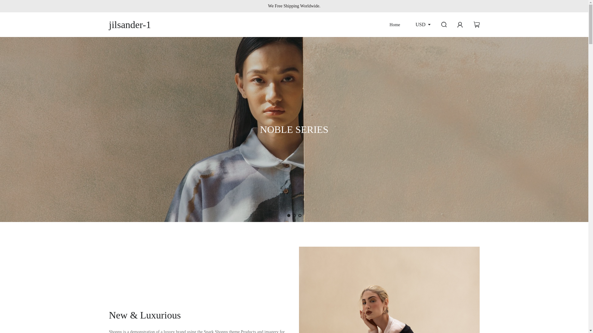 website screenshot of https://jilsander-eur.top/