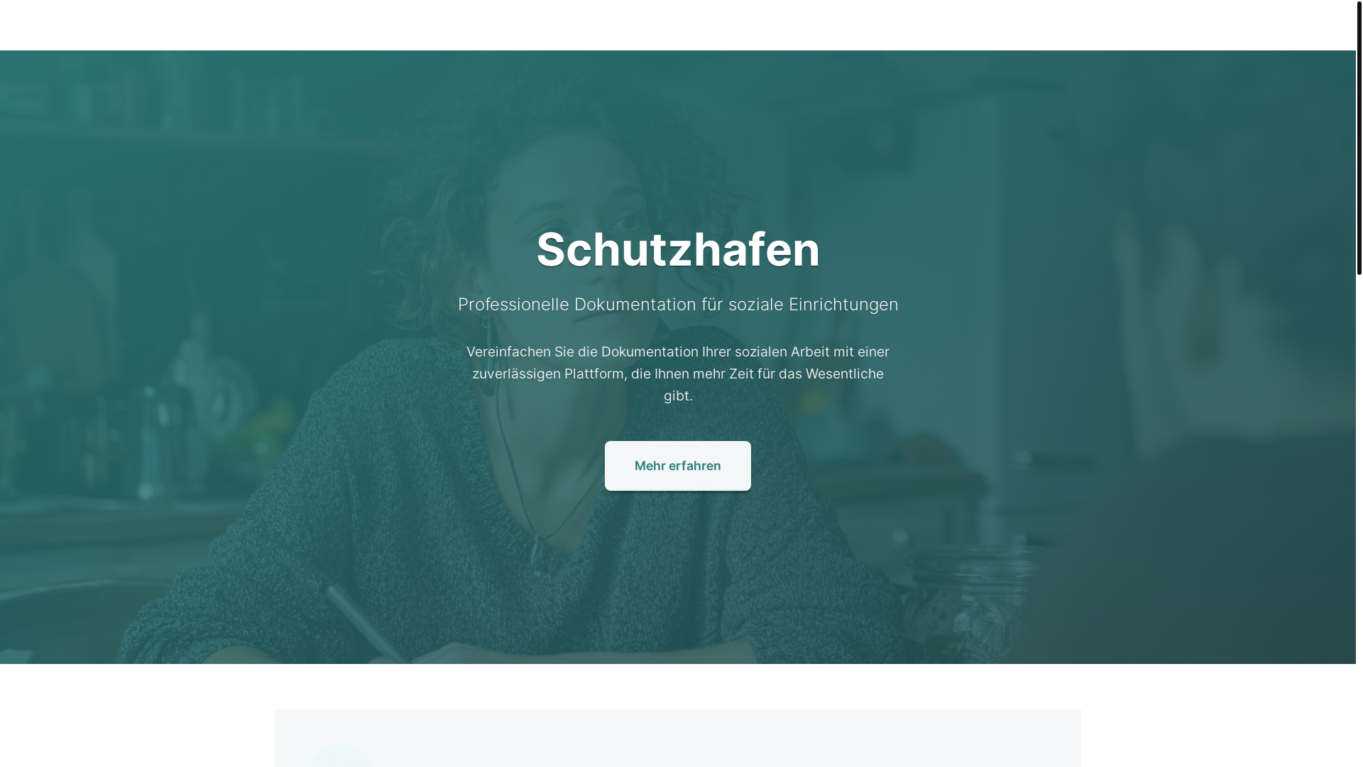 website screenshot of https://schutzhafen.app/