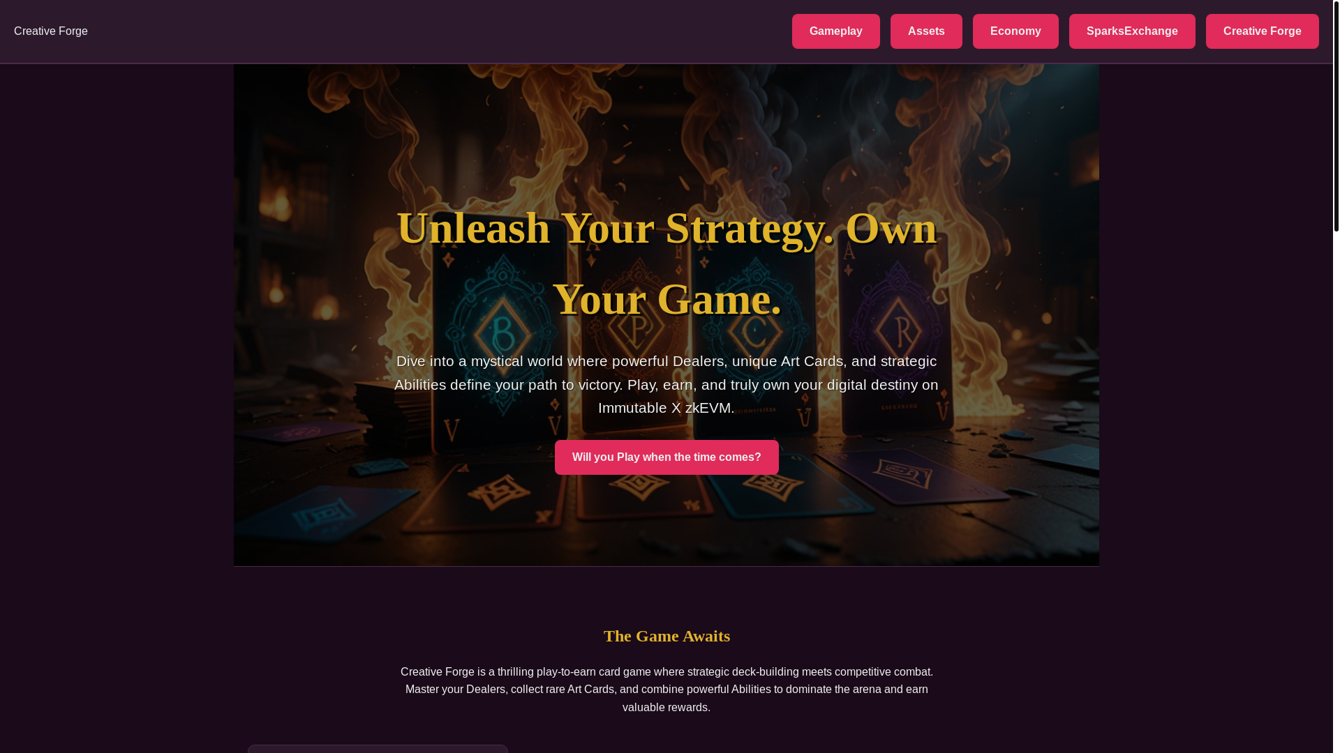 website screenshot of https://aiartcards.shop/
