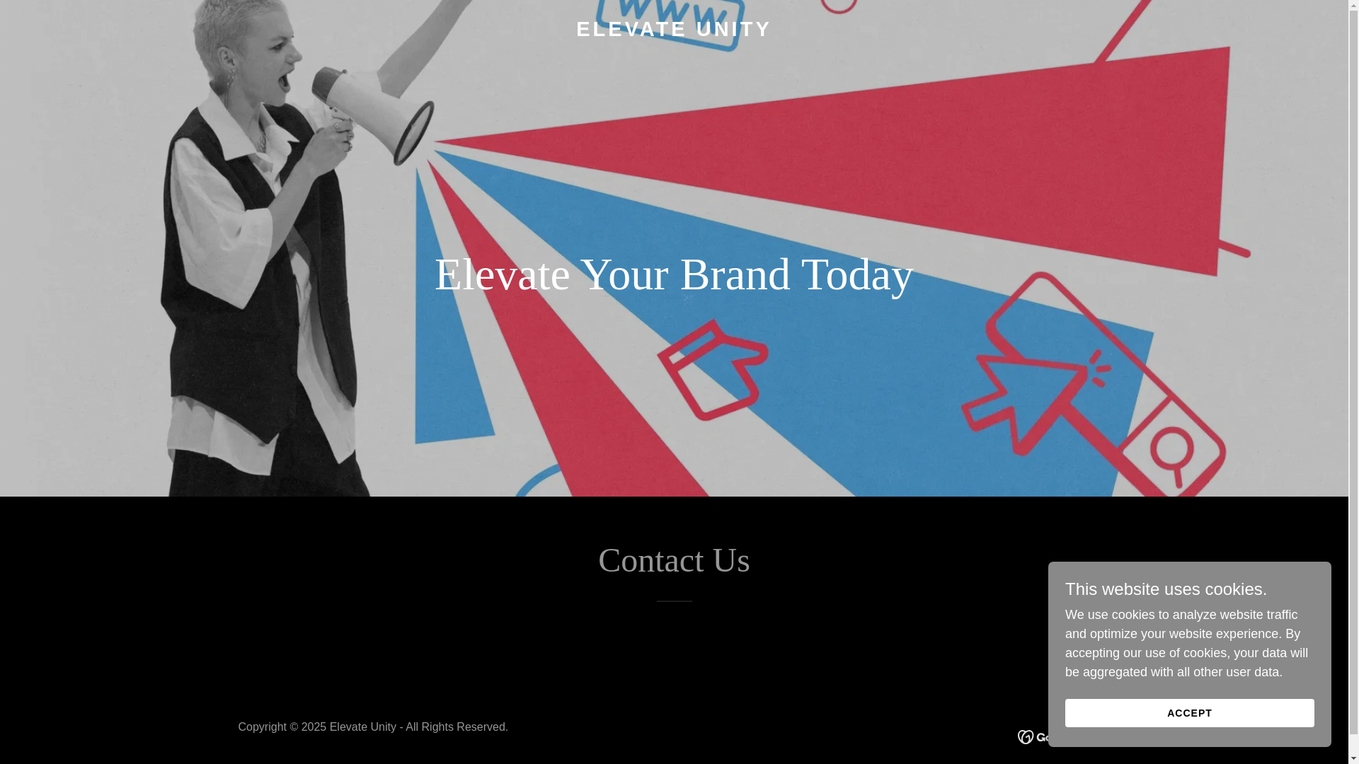 website screenshot of https://elevateunity.in/